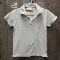 SS V Neck Polo Shirt *gc, dingy, rubs, pills, older
