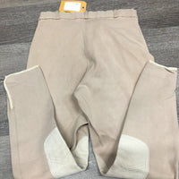 Hvy Cotton Breeches *gc/fair, older, faded, discolored, v.creased waist, pills, stain
