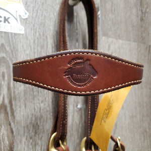 Headstall, Nylon Horsemanship Mecate Reins, Slobber Straps *xc, mnr stains & snags, letter stamp