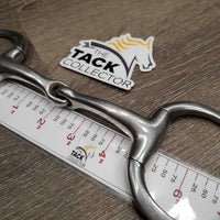 Med Curved Eggbutt Snaffle *gc, clean, scuffs, dull, scratches
