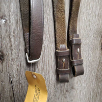 Rsd Bridle, Wide Braided Reins *fair/gc, clean, v.rough, scraped edges, dry, stiff
