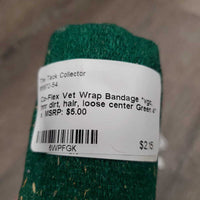 Vet Wrap Bandage *vgc, mnr dirt, hair, loose center
