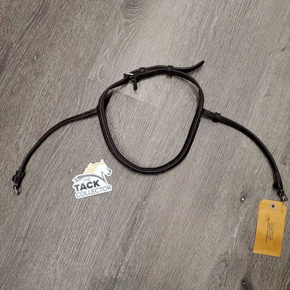 Soft Padded/Rsd FS Narrow Hunter Noseband, Monocrown, 2 Buckles *xc, mnr dents, clean