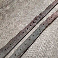 Pr Soft Lined Stirrup Leathers *gc/fair, holes, v.rubbed/torn edges, dents, rubs, scrapes
