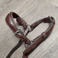 Adj Rsd Drop Noseband, Monocrown - 2 Buckle *gc, extra holes, mnr dents, crackles, dry?, residue
