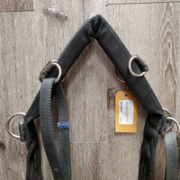 Nylon Surcingle, Girth, Bridle, Bit, Overcheck/Tail Strap, Side Reins, 14' Line *fair, dirt, faded, torn edges, top: cracked, missing ring, frayed holes
