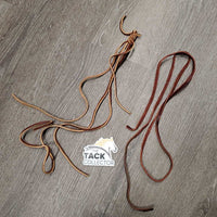 2 Leather Laces - Ties *xc, knotted
