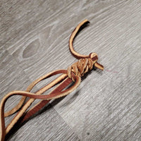 2 Leather Laces - Ties *xc, knotted
