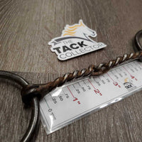 Thin Twisted Wire Western Large Loose Ring Snaffle Bit *gc, scuffs, clean, rust, residue

