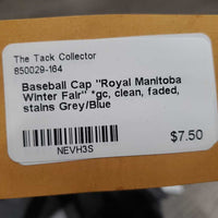 Baseball Cap "Royal Manitoba Winter Fair" *gc, clean, faded, stains
