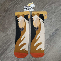 Med Tall Horse Socks "Palomino" *like new, ?seam rubs
