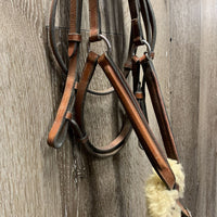Rsd FS Padded Figure 8 Bridle, Rubber Reins *gc, mnr dirt, rubs, extra holes, mnr loose hooks

