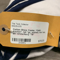 Cotton Show Cooler, "CHIO Aachen", tail *gc, stained, mnr hair, dirt
