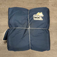 Wool Lined Fitted Full Show Rain Sheet NOT FOR TURNOUT, embroidery, ties, tail *vgc, stain
