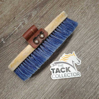 Soft Body Brush, leather handle *gc, clean, edges: rubs & scrapes
