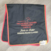 Championship Coolerette Blanket - Pad Rack Display Banner "Las Vegas" *vgc, mnr stains, curled corners & hair
