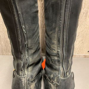 Field Boots, Zips *gc, mnr dirt, scuffs, scratches & dents, edges: rubs & sm holes