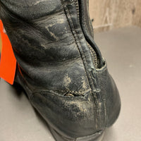 Field Boots, Zips *gc, mnr dirt, scuffs, scratches & dents, edges: rubs & sm holes
