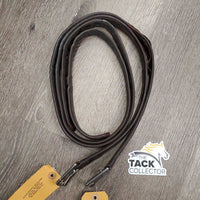 Pr Soft Lined Stirrup Leathers *gc, dents, rubs, rips, undone side stitching, mnr hole thread holes
