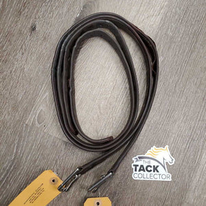 Pr Soft Lined Stirrup Leathers *gc, dents, rubs, rips, undone side stitching, mnr hole thread holes