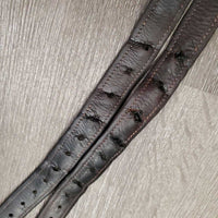 Pr Soft Lined Stirrup Leathers *gc, dents, rubs, torn holes, clean, uneven
