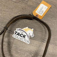 Thick Flash Strap, Slip On Noseband Attachment *gc, clean, stiff, scraped edges, missing keeper
