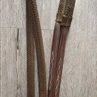 Monocrown Rsd/FS Bridle, Rsd/FS Rubber Reins *gc, mnr rubber cracks, loose keepers & stains