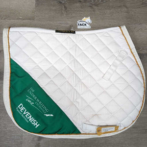 Quilt Jumper Saddle Pad, piping "Team Ireland" *vgc, clean, puckered, mnr stains