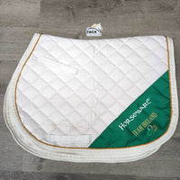 Quilt Jumper Saddle Pad, piping "Team Ireland" *vgc, clean, puckered, mnr stains
