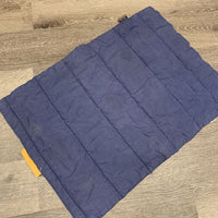 1 Only Cotton Pillow Leg Quilt *fair, clean, faded, older, creases, clumpy fill, rip
