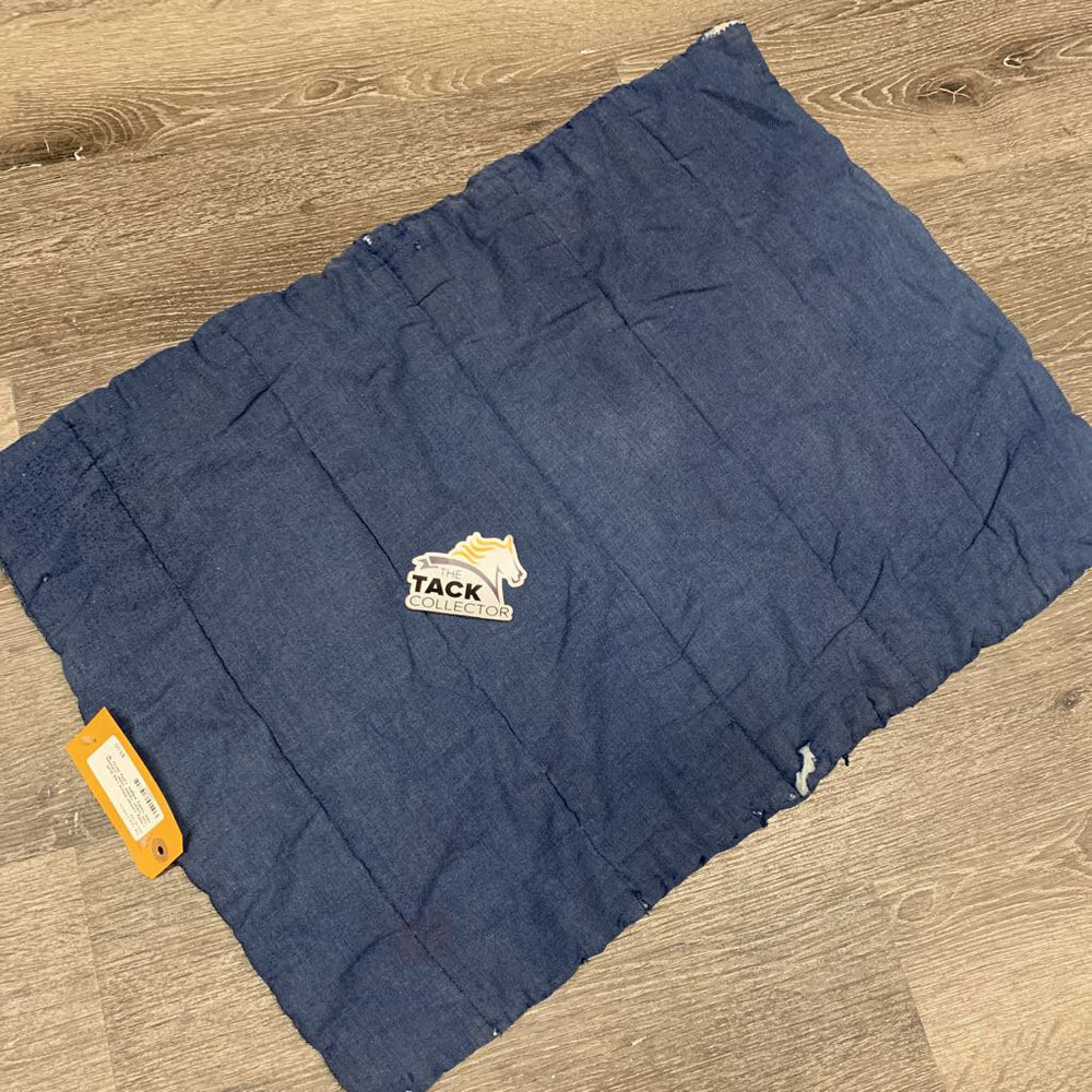 1 Only Cotton Pillow Leg Quilt *fair, clean, faded, older, creases, rips, holey edges, v.pilly