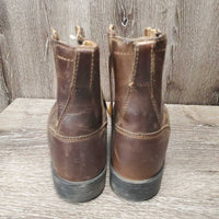 Pr Roper Boots, lace up, fringe *gc, mnr dirt, scuffed, scratches, dry, thread on sole
