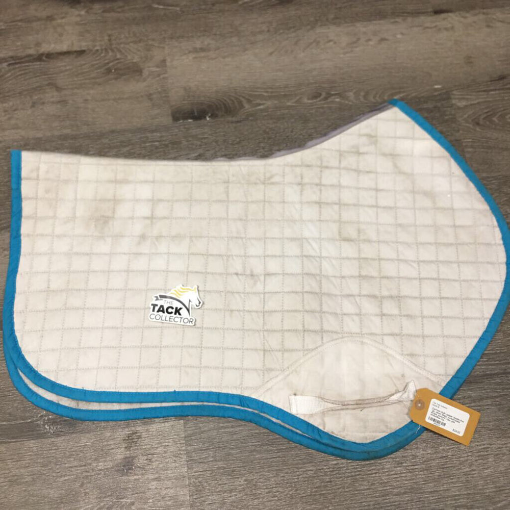 Quilt Jumper Saddle Pad *gc, clean, dingy, stains, curled/folded straps, puckers, rubs, pills