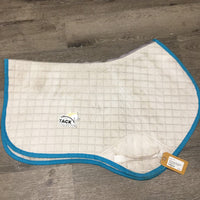 Quilt Jumper Saddle Pad *gc, clean, dingy, stains, curled/folded straps, puckers, rubs, pills
