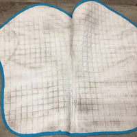 Quilt Jumper Saddle Pad *gc, clean, dingy, stains, curled/folded straps, puckers, rubs, pills
