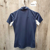 SS Polo Sun Show Shirt, 1/4 Zip Up *vgc, dingy pits
