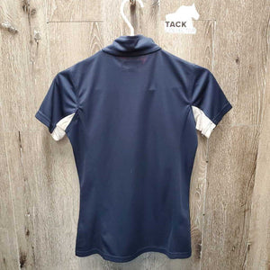 SS Polo Sun Show Shirt, 1/4 Zip Up *vgc, dingy pits