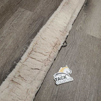 Nylon Web Girth, Fleece, 2x els, velcro liner *gc.fair, hairy, clean, clumpy, thin/rubbed edges, SHORT fleece, hairy velcro
