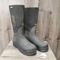 "TaskMaster" Pr Muck Boots *gc, mnr dirt, stains, dented/puckered foam, snags
