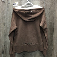 LS Sweatshirt Hoodie Jacket, zipper, bling *vgc/xc, v.mnr cuff rubs