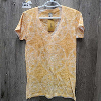 SS Light V Neck T Shirt *gc, mnr rubs & pills, threads
