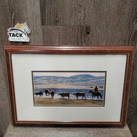 "Springtime" Print by John Ralph Schnurrenberger, Wood Framed & Matted *gc, chipped corners, dirty edges
