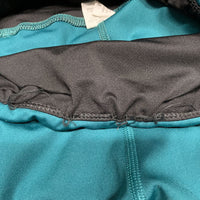 Stretchy Full Sticky Seat Riding Tight Breeches, Pull On *gc, seam rubs, waist: curled, undone seam stitching & threads
