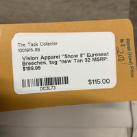 "Show II" Euroseat Breeches, tag *new
