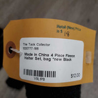 4 Piece Fleece Halter Set, bag *new
