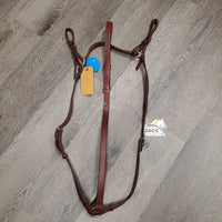 Narrow Adjustable Flat Leather Breastplate *vgc, dry, paint, clean, stiff, older
