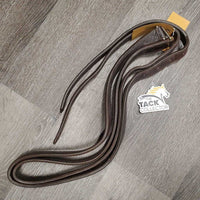 Pr Soft Lined Thick Stirrup Leathers *gc, dry, residue, twists, dents, rubs, older
