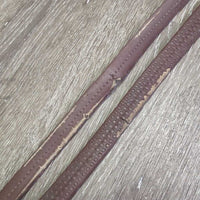 Pr Rubber Reins *gc, mnr dirt, hair, tape, tears, sticky/melting ends, older
