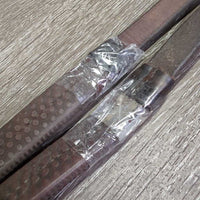 Pr Rubber Reins *gc, mnr dirt, hair, tape, tears, sticky/melting ends, older
