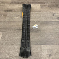 Padded Leather Girth, Buckle Cover *gc, dirt, mnr hair, older, v.weak & hairy velcro